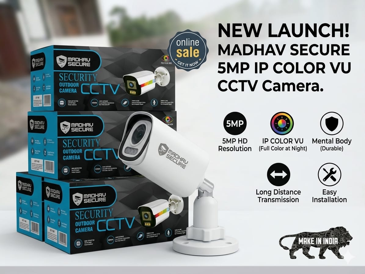 5MP IP Metal Body Colour Vu CCTV Camera | Full Colour Night Vision | Outdoor Security Camera - Image 2