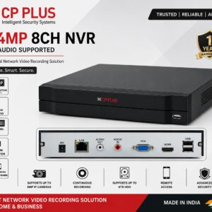 CP PLUS 2.4MP 8 Channel NVR – All Audio Supported | Smart Network Video Recorder
