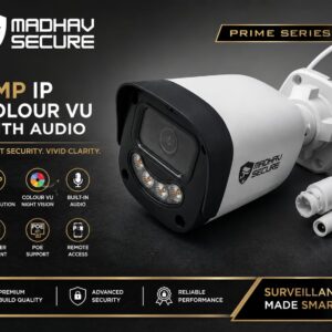 5MP IP Colour Vu Camera with Audio | Prime Series | Smart IP Surveillance Camera