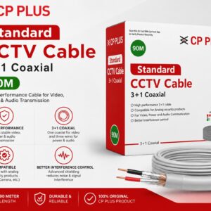 CP PLUS Standard CCTV Cable 3+1 Coaxial – 90 Meter